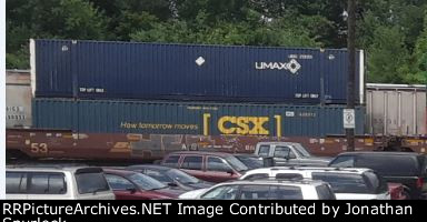 BNSF 254304A with two containers